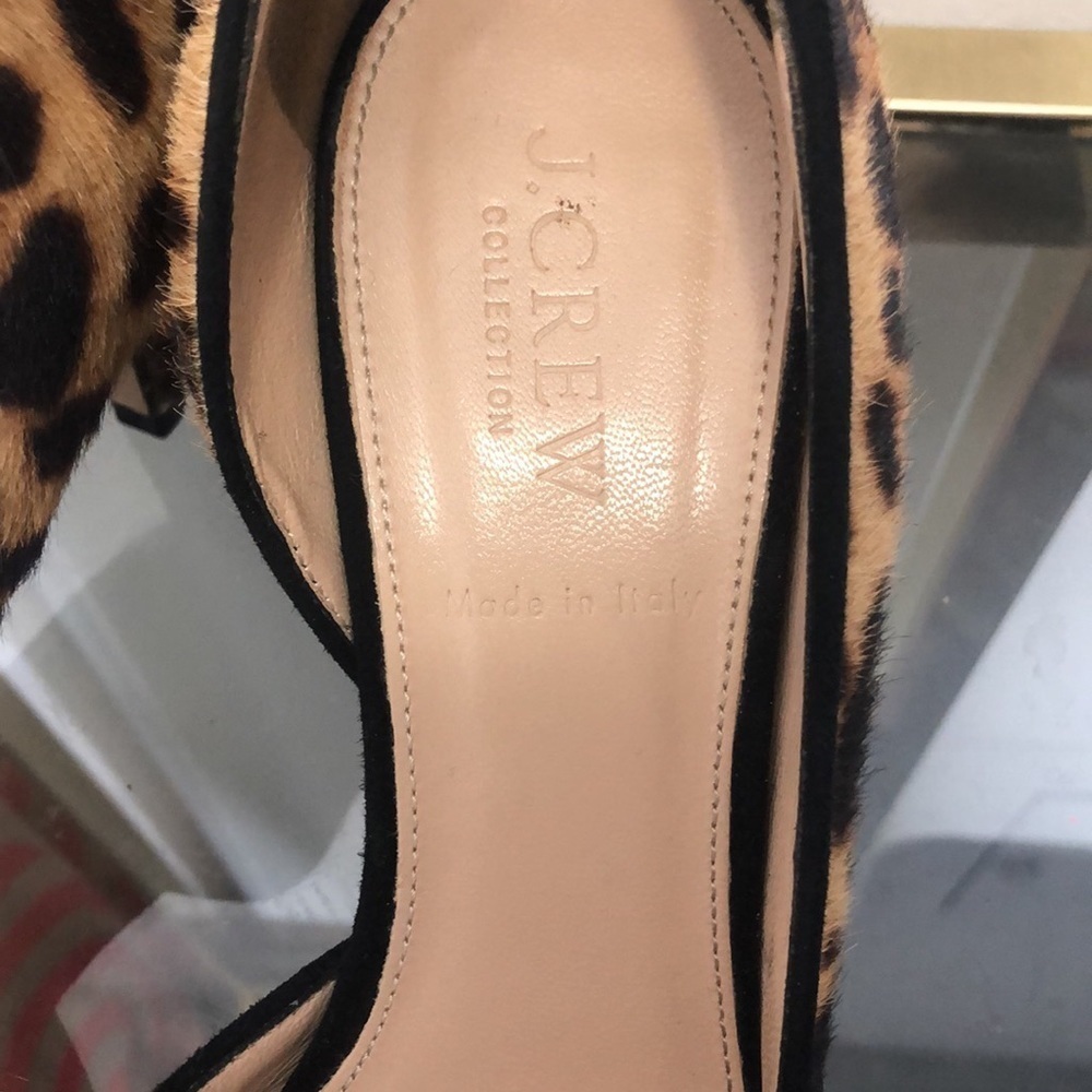 J crew collection Valentina calf hair d’orsay pumps size 7.5​ - Picture 4 of 12
